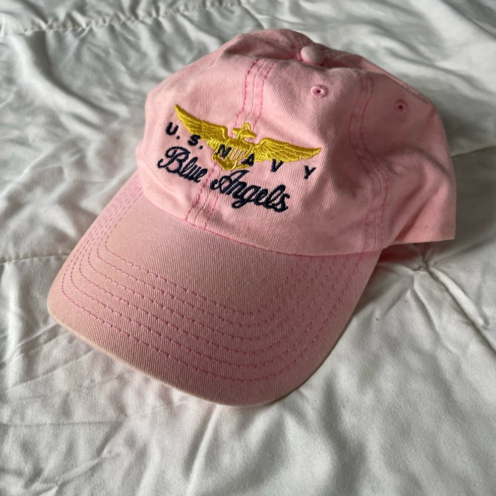 Vintage Blue Angels Baseball Cap - Pink